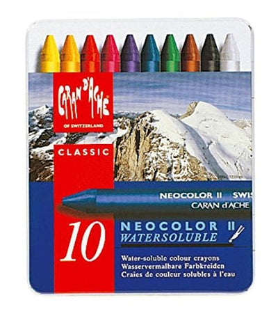 Caran dAche Classic Neocolor II Water-Soluble Pastels 10 Colors | Reliance Fine Art |Pastels
