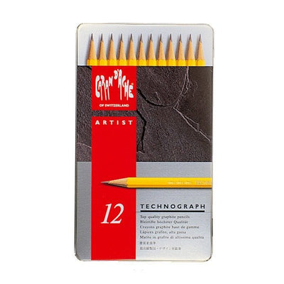 CaranD'ache Artist Graphite Pencils Set of 12 (777.312) | Reliance Fine Art |Charcoal & Graphite