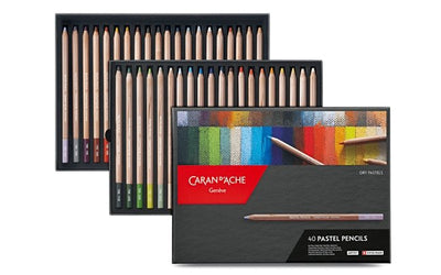 CaranD`ache Artist Pastel Pencils Set of 40 (788.340) | Reliance Fine Art |PastelsSketching Pencils Sets