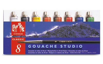 CaranD`ache Classic Gouache Tubes Set of 8 - 10 ML (2001.408) | Reliance Fine Art |Gouache Paint SetsGouache PaintsPaint Sets