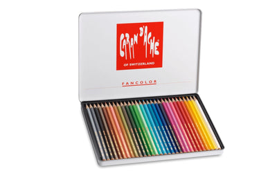 CaranD'ache Fancolor Pencils Set of 30 (1288.330) | Reliance Fine Art |Sketching Pencils Sets