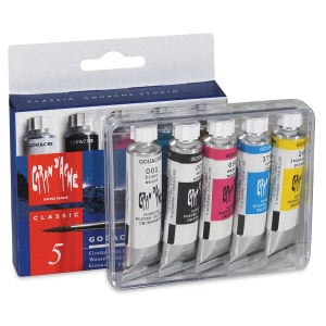 CaranD`Ache Gouache Studio Tubes Set of 5x10ML (2003.305) | Reliance Fine Art |Gouache Paint SetsGouache PaintsPaint Sets