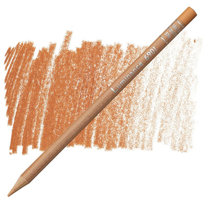CaranD`ache Luminance 6901 Pencil Burnt ochre 50% (876) | Reliance Fine Art |Carendache Luminance Singles