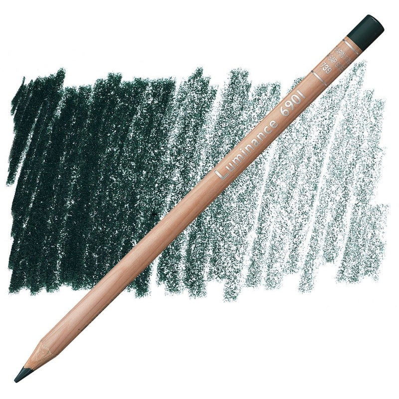 CaranD`ache Luminance 6901 Pencil Dark sap green (739) | Reliance Fine Art |Carendache Luminance Singles