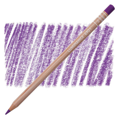 CaranD'ache Luminance 6901 Pencil Quinacridone Purple (115) | Reliance Fine Art |Carendache Luminance Singles