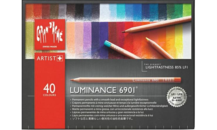 CaranD`ache Luminance 6901 Pencils Set of 40 (6901.740) | Reliance Fine Art |Sketching Pencils Sets