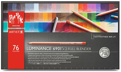 CaranD`ache Luminance 6901 Pencils Set of 76+2 Full Blender (6901.776) | Reliance Fine Art |Sketching Pencils Sets