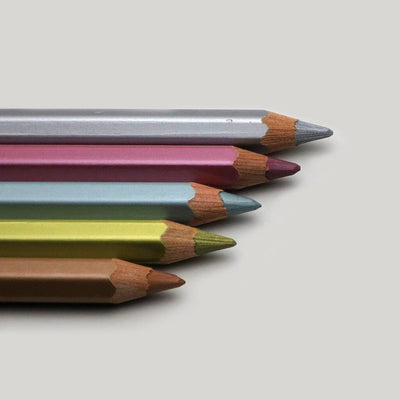 CaranD'ache Metallic Brown Wax Based Pencil (6mm) | Reliance Fine Art |
