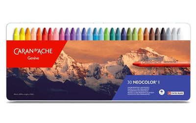 CaranD'ache Neocolor I Water-Resistant Wax Pastels Set of 30 (7000.330) | Reliance Fine Art |Pastels