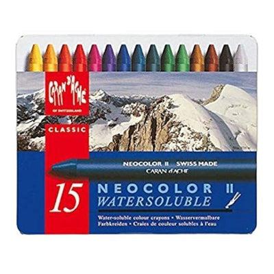 CaranD'ache Neocolor Watersoluble Pastels Set of 15 (7500.315) | Reliance Fine Art |Pastels