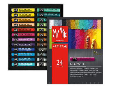 CaranD'ache Neopastel Oil Pastels Set of 24 (7400.324) | Reliance Fine Art |Pastels