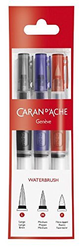 CaranD`ache Water brush Set of 3 (115.303) | Reliance Fine Art |Brush SetsIllustration Pens & Brush PensWatercolour Brushes