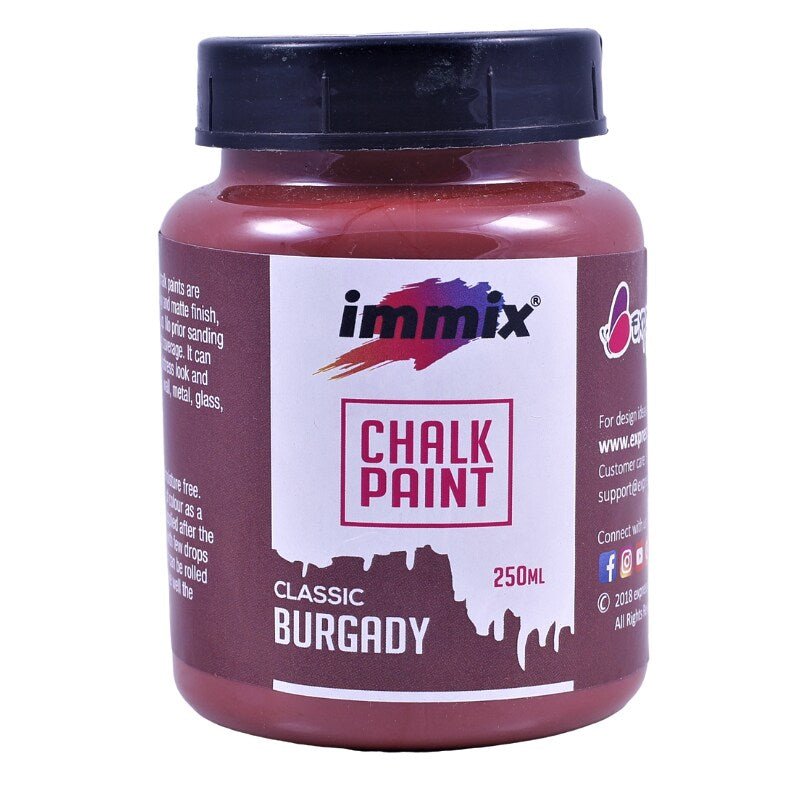 Chalk Paint 250ml Classic Burgandy | Reliance Fine Art |Chalk Paint