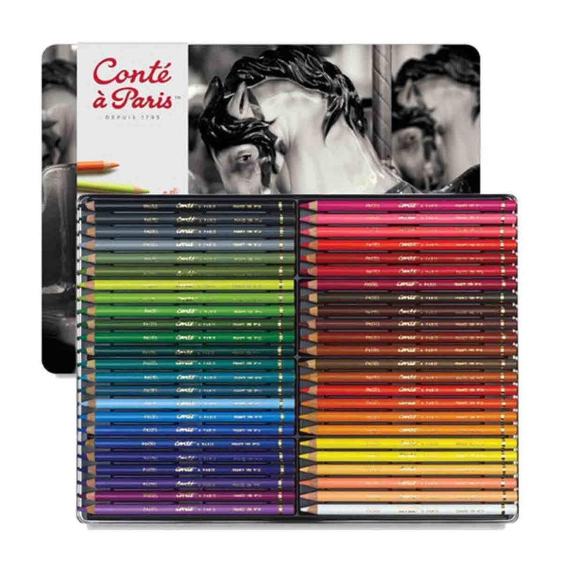 Conte a Paris Assorted Pastel Pencil Set of 48 (2184) | Reliance Fine Art |PastelsSketching Pencils Sets