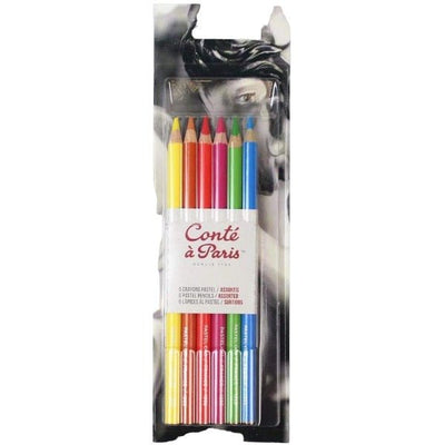 Conte a Paris Bright Pastel Pencils Set of 6 (50114) | Reliance Fine Art |PastelsSketching Pencils Sets