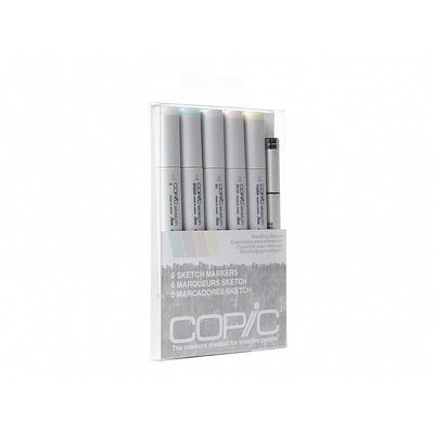 Copic Markers 6-Piece Sketch Set, Blending Basics | Reliance Fine Art |Markers