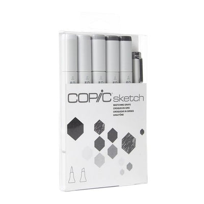 Copic Markers Grey Set Of 6 Alcohol Markers | Reliance Fine Art |Markers