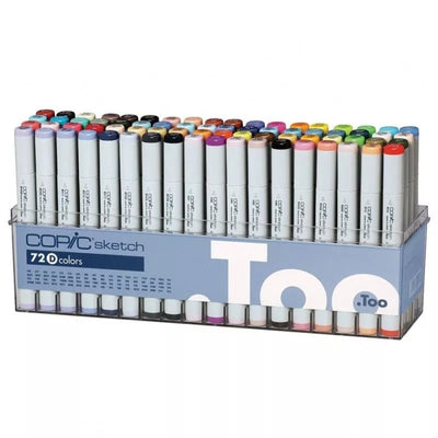 Copic Sketch 72 Shades Set D - Alcohol Markers | Reliance Fine Art |Markers