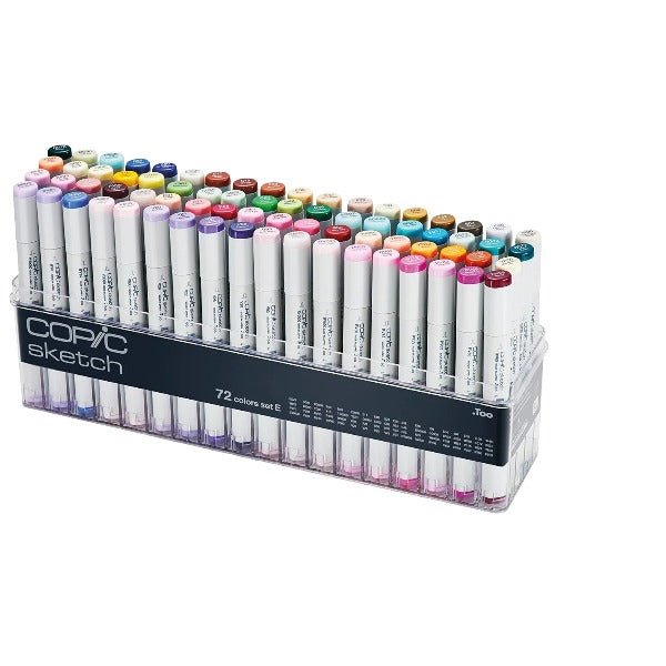 Copic Sketch 72 Shades Set E - Alcohol Markers | Reliance Fine Art |Markers