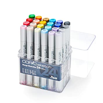 Copic Sketch Marker Set of 24 - Manga Illustration | Reliance Fine Art |Markers