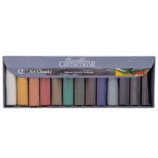 Creta Color Art Chunky Coloured Charcoal of 12 (49799) | Reliance Fine Art |Charcoal & Graphite