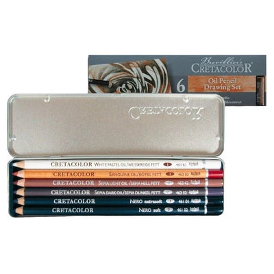 Creta Color Artist Sticks Box of 6 | Reliance Fine Art |Charcoal & GraphiteSketching Pencils Sets