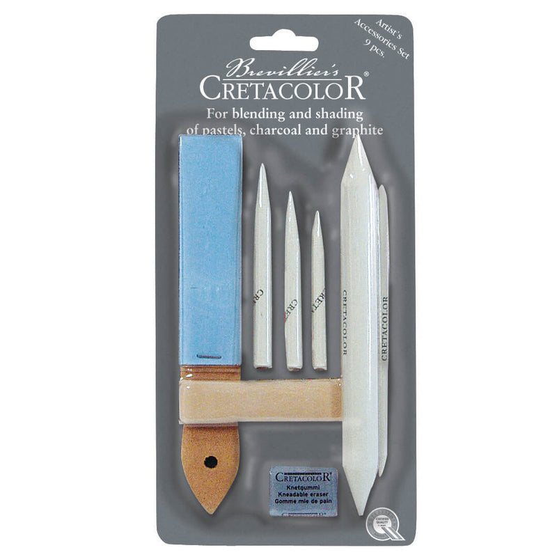 Cretacolor Accessories Set of 9 (43014) | Reliance Fine Art |Art Tools & AccessoriesCharcoal & Graphite