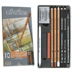 CretaColor Artino Drawing Sketching Set 10 (40020) | Reliance Fine Art |Charcoal & GraphiteSketching Pencils Sets