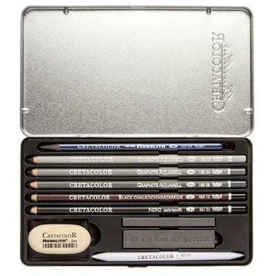 CretaColor Artino Graphite Drawing Set of 10 (40021) | Reliance Fine Art |Charcoal & GraphiteSketching Pencils Sets