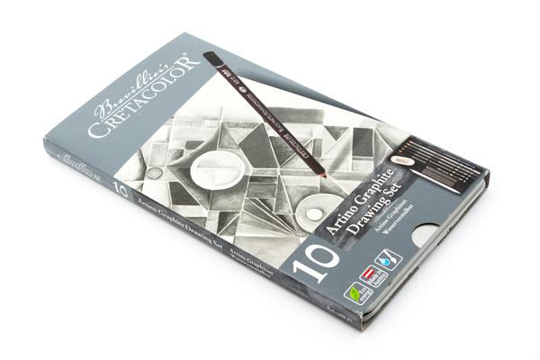 CretaColor Artino Graphite Drawing Set of 10 (40021) | Reliance Fine Art |Charcoal & GraphiteSketching Pencils Sets