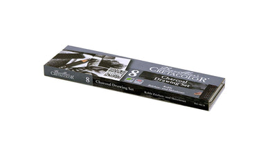 Cretacolor Charcoal Set of 8 Pcs (46008) | Reliance Fine Art |Charcoal & GraphiteSketching Pencils Sets