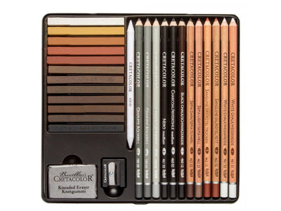 CretaColor Creativo Drawing Set of 27 (40031) | Reliance Fine Art |Charcoal & GraphiteSketching Pencils Sets