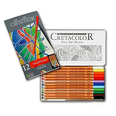 CretaColor Pastel Set Of 12 (47012) | Reliance Fine Art |PastelsSketching Pencils Sets