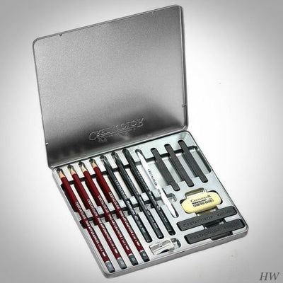 CretaColor Silver Graphite Box Set (40017) | Reliance Fine Art |Charcoal & GraphiteSketching Pencils Sets