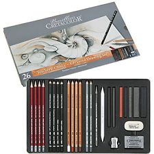 CretaColor Teachers Choice Set of 26 (40042) | Reliance Fine Art |Charcoal & GraphiteSketching Pencils Sets