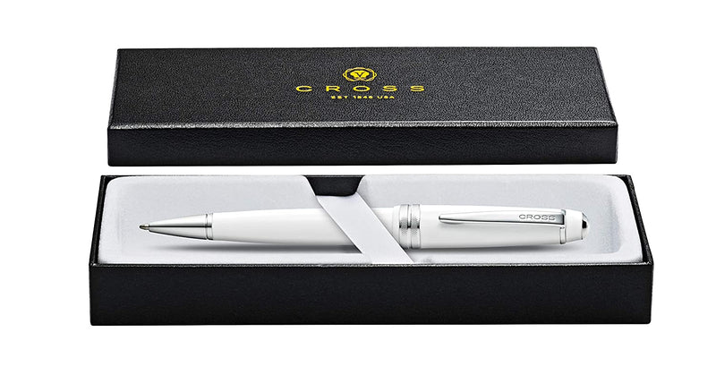 Cross Bailey Light Polished White Resin Ball Pen (AT0742-2) | Reliance Fine Art |PensStationery