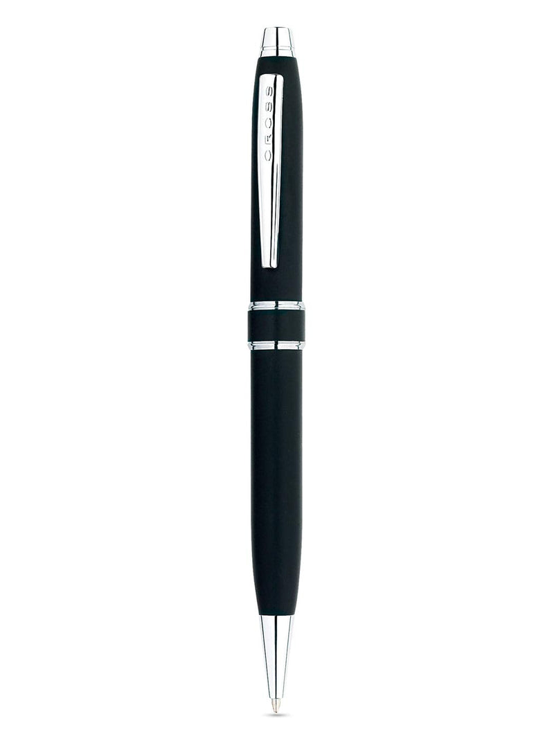 Cross Chrome Stratford Black Ball Pen (AT0172-3) | Reliance Fine Art |PensStationery