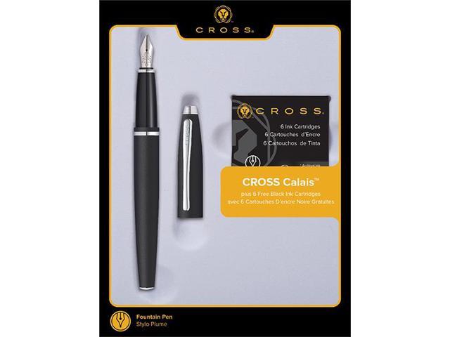 Cross Matt Chrome Fountain Pen with Stainless Steel Nib 886-1MS ATX | Reliance Fine Art |PensStationery