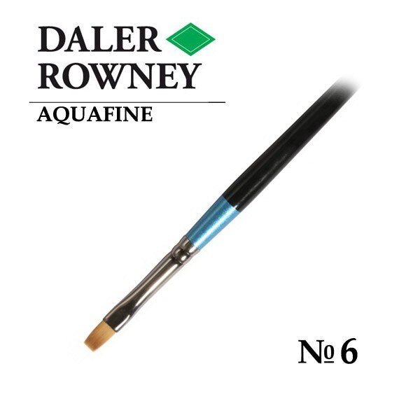 Daler-Rowney Aquafine Flat Shader AF62/Size 6 | Reliance Fine Art |Daler Rowney Aquafine BrushesWatercolour Brushes