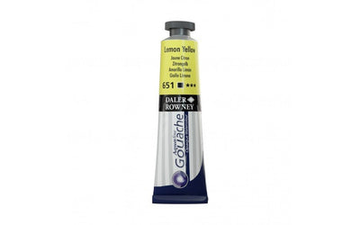 Daler Rowney Aquafine Gouache 15 ML Lemon Yellow (136015651) | Reliance Fine Art |Daler Rowney Aquafine Gouache TubesGouache Paints