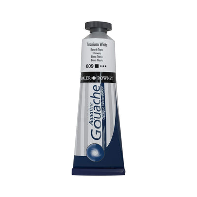 Daler Rowney Aquafine Gouache 38 ML Titanium White (136038009) | Reliance Fine Art |Daler Rowney Aquafine Gouache TubesGouache Paints