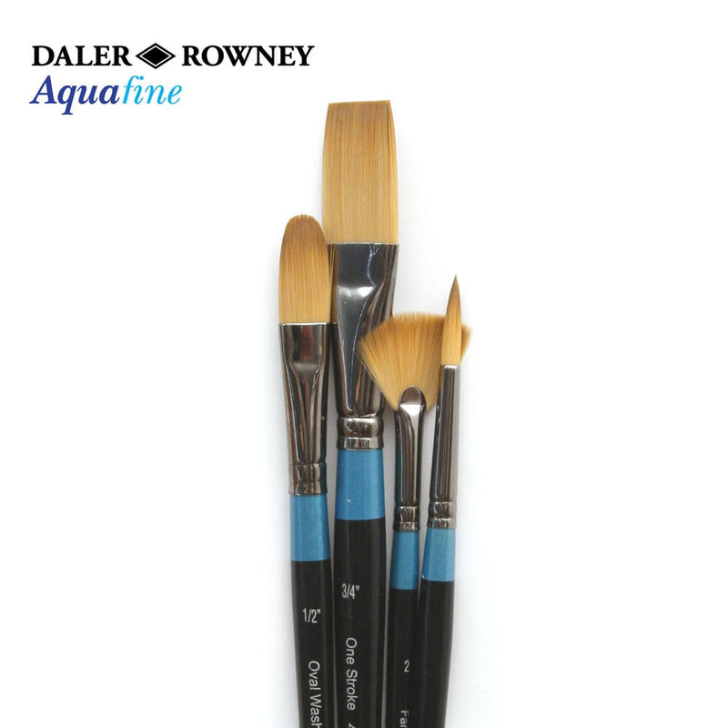 Daler & Rowney Aquafine SH Watercolor Brush Wallet Set of 4 (402) | Reliance Fine Art |Brush SetsDaler Rowney Aquafine BrushesWatercolour Brushes