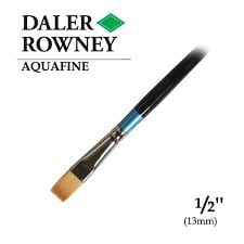 Daler-Rowney Aquafine Short Flat AF55/Size 1/2 inches | Reliance Fine Art |Daler Rowney Aquafine BrushesWatercolour Brushes