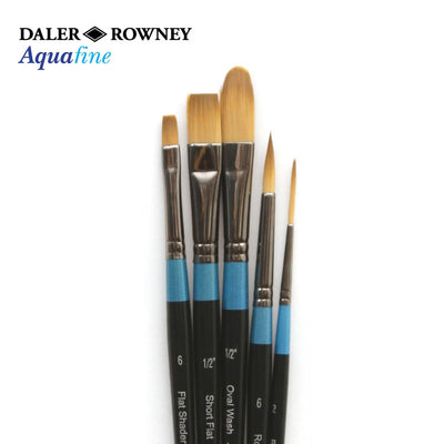 Daler & Rowney Aquafine Watercolor Brush Wallet Set of 5 (500) | Reliance Fine Art |Brush SetsWatercolour Brushes