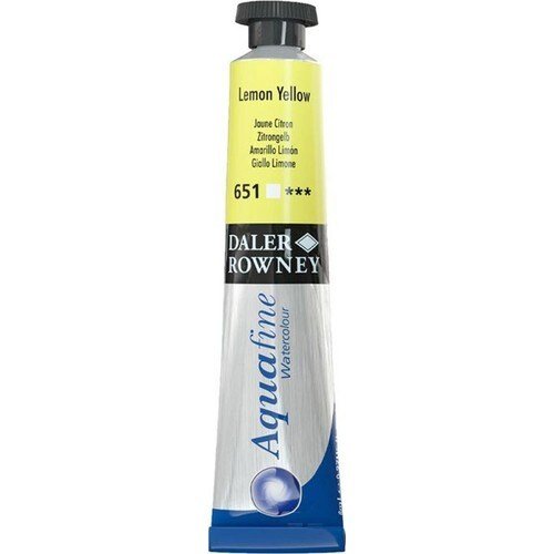 Daler-Rowney Aquafine Watercolour - 8ml - Lemon Yellow (651) | Reliance Fine Art |Daler Rowney Aquafine Watercolor TubesWater ColorWatercolor Paint