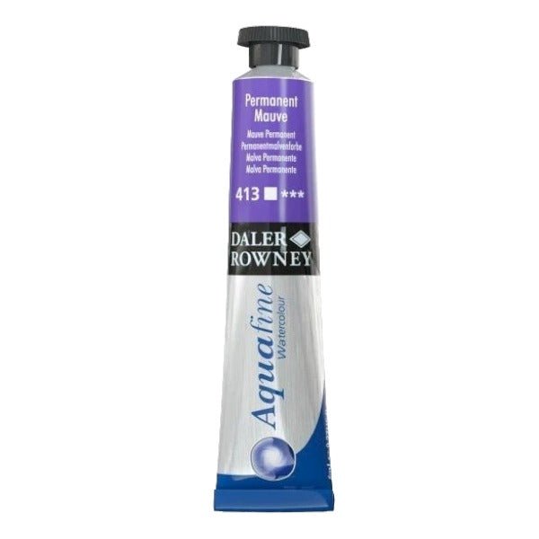 Daler-Rowney Aquafine Watercolour - 8ml - Permanent Mauve (413) | Reliance Fine Art |Daler Rowney Aquafine Watercolor TubesWater ColorWatercolor Paint