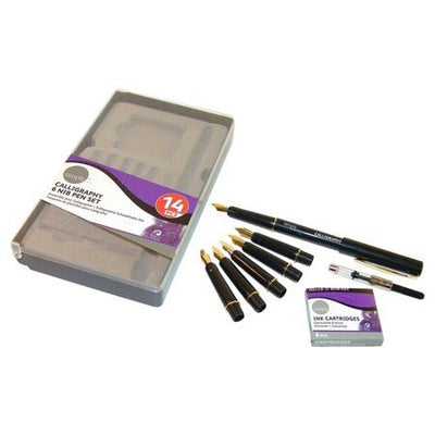 Daler & Rowney Calligraphy Dip Nib Pen Set of 14 | Reliance Fine Art |Calligraphy & Lettering