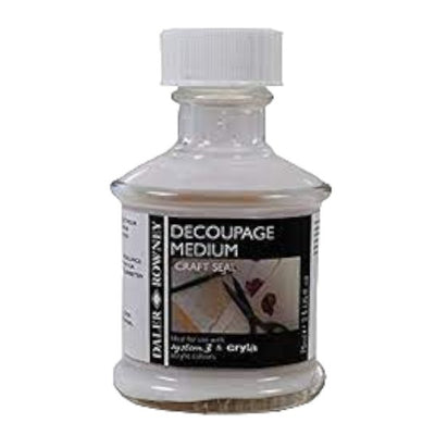 Daler & Rowney Decoupage Medium (Craft Seal Adhesive) 75 ML | Reliance Fine Art |Acrylic Mediums & Varnishes