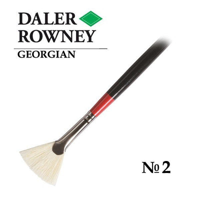 Daler-Rowney Georgian Fan Brush G84/Size 2 | Reliance Fine Art |Daler Rowney Georgian BrushesOil BrushesOil Paint Brushes