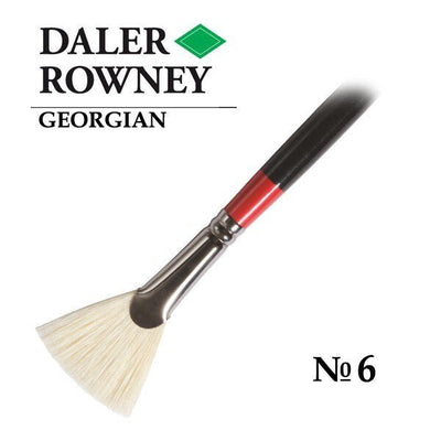 Daler-Rowney Georgian Fan Brush G84/Size 6 | Reliance Fine Art |Daler Rowney Georgian BrushesOil BrushesOil Paint Brushes